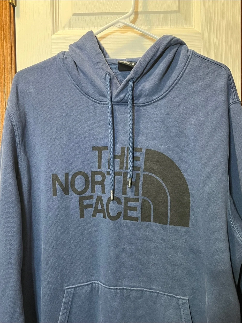 The North Face Blue Cotton Blend Hoodie Sweatshirt - Men’s XL